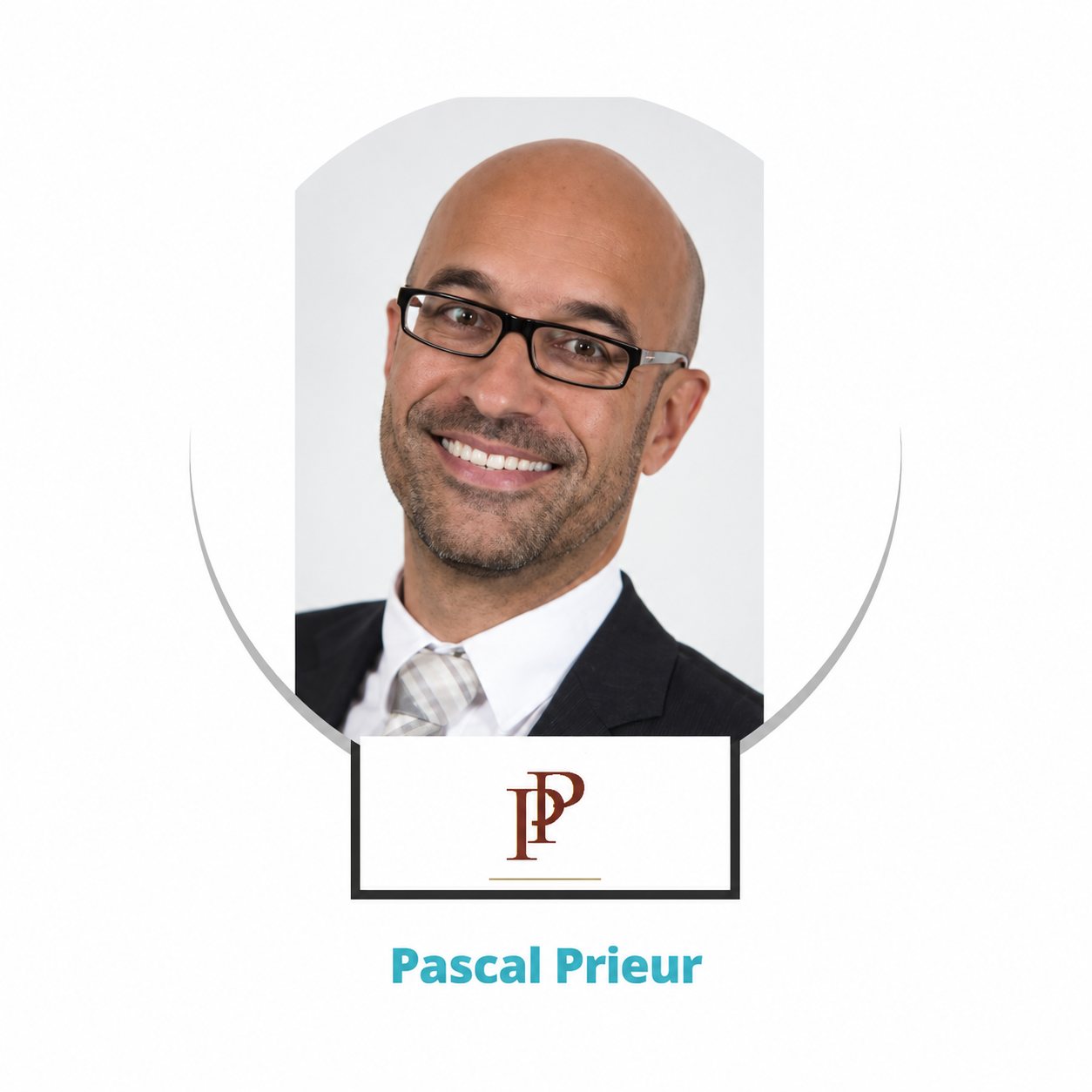 Portrait en noir et blanc de Pascal Prieur